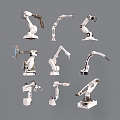 modern mechanical arm manipulator intelligent robot automatic mechanical arm industrial robot 3d model