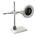 Practical Magnifying Glass with Sturdy Metal Stand and White Stable Base for Daily Use and Crafts
