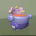 Cute Cartoon Bear Shaped Kids Chair with Pink Purple Orange and Yellow Colors