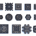 European-style carved decoration 3d model