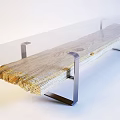 Modern Dining Table Coffee Table Desk Desk 3d model