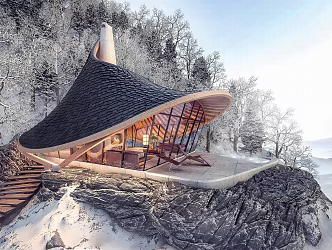 Japanese Homestay Building Resort Hotel Villa 3d model