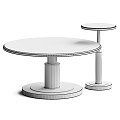 Light Luxury Coffee Table Side Table Combination 3d model