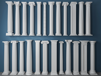 European Roman Column 3d model