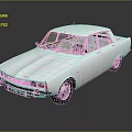Classic White Vintage Car With Retro Exterior Design And Sleek Body Lines