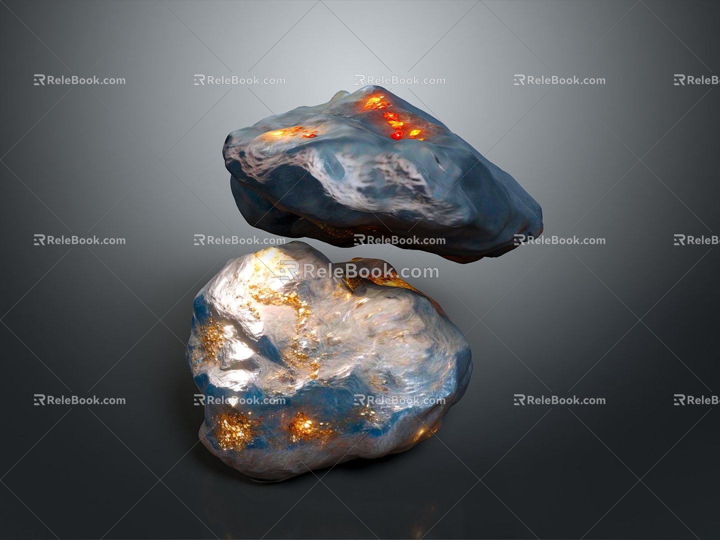 rock metal ore rock block rock block rock specimen boulder boulder boulder boulder rock formation 3d model