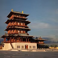 Chinese-style ancient building tower ancient building tower ancient building attic ancient building bell tower stupa 3d model