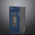 SONY Electronic Electrical Device Blue Gray Distribution Box With Transparent Window And Indicator Arrow