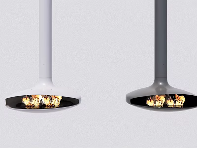 modern fireplace fireplace chimney stove 3d model