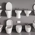Various Types of Modern Toilets With Different Designs And Installation Styles