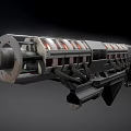 Futuristic Sci Fi Weapon With Intricate Metal Structure And Ergonomic Grip Design