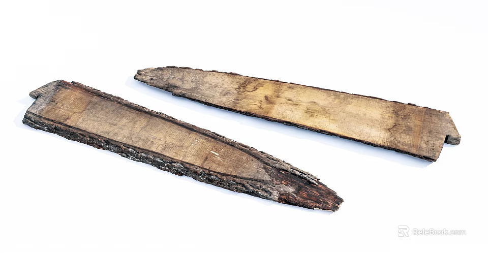 Stone Wood Natural Texture Slabs with Organic Edges for Rustic Home Decor Projects 3d model 