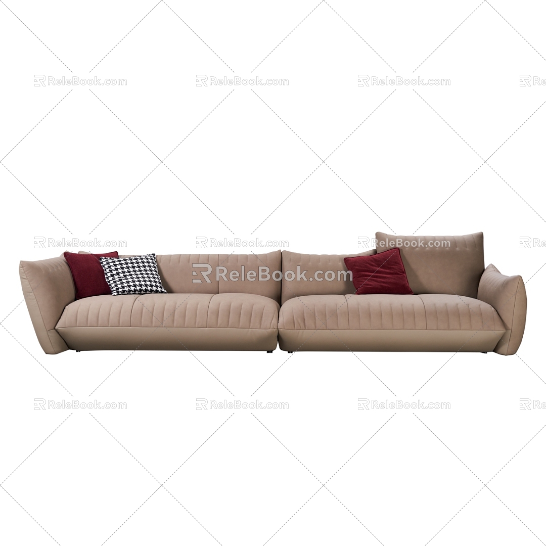 Three-seat sofa combination model