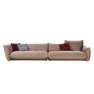 Three-seat sofa combination 3d model