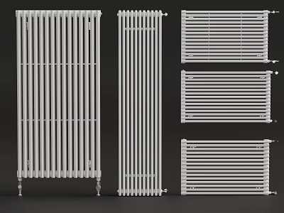 Modern heater radiator radiator fin 3d model