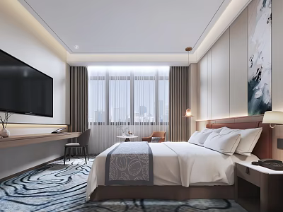 Hotel Rooms Modern Rooms 3d model