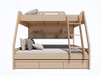 Modern Bed and Bed Simple Bed and Bed 3d model