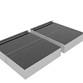 Black Kitchen Countertop Panel with Mounting Holes for Modern Kitchen Use
