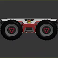 All Terrain Robotic Vehicle With Large Tires And Durable Chassis For Off Road Use