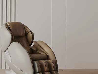 Modern Massage Chair With Premium Leather And Ergonomic Comfort Design 3d model