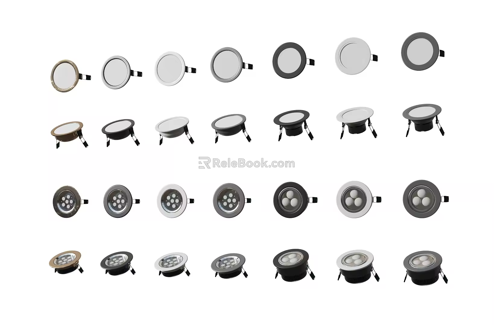 Modern Downlight 3d model
