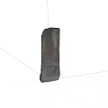 Ancient Gray Stone Tablet With Carved Patterns And Lotus Base Design