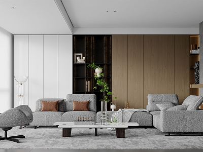 modern living room model