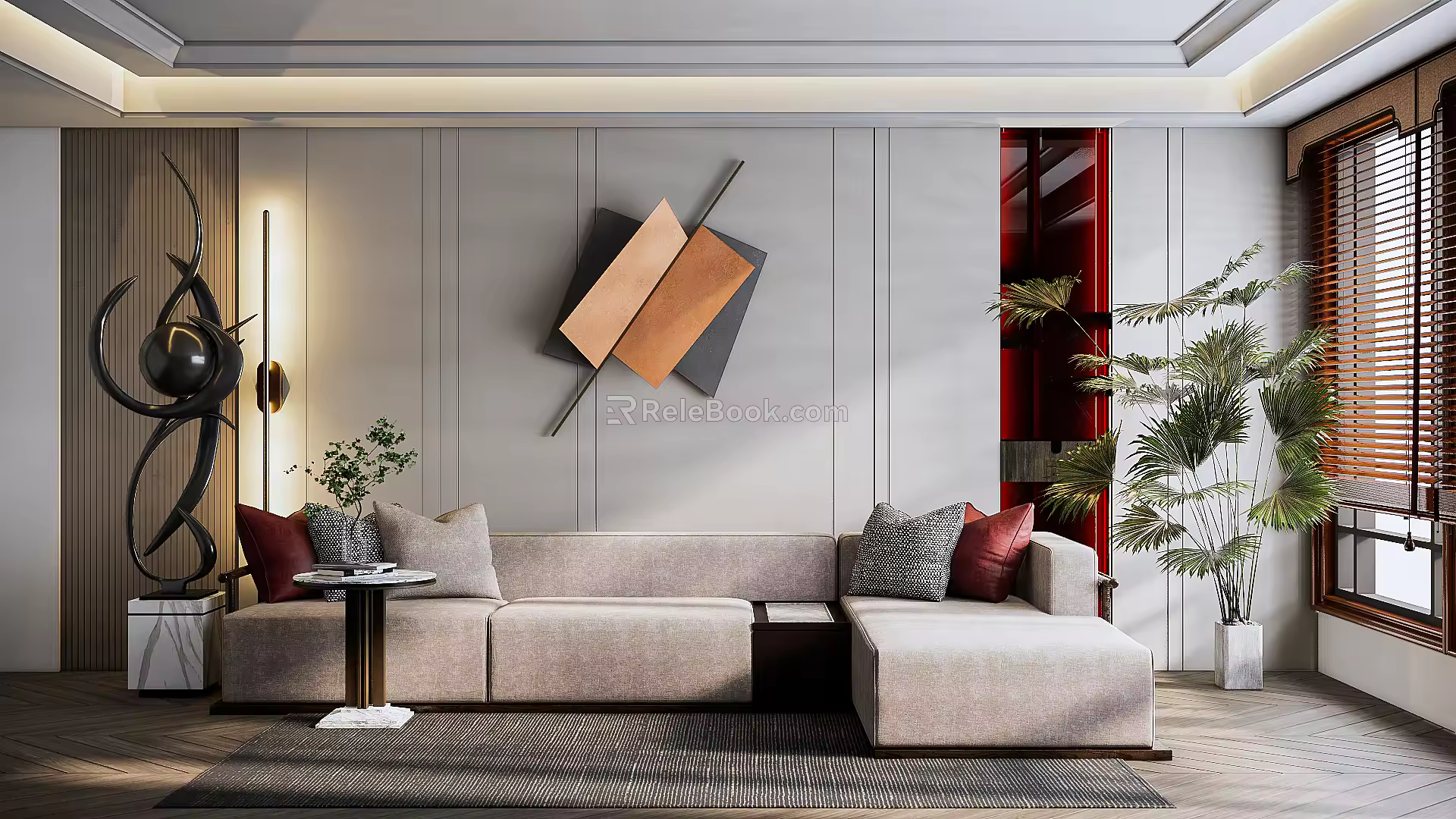 Modern Multiplayer Sofa 3d model