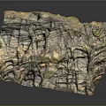 Natural Wood And Stone Fusion With Intricate Grain And Textured Surface For Decor