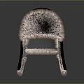 Soft Brown Black Fur Hat with Ear Flaps and Fluffy Fur Crown Design