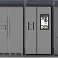 Contemporary Stainless Steel Refrigerators And Freezers With Digital Displays And Various Door Styles