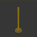 Household Plunger with Long Wooden Handle and Rubber Suction Base