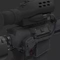 Advanced Tactical Modern Rifle With Military Grade Scope And Detailed Components