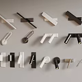 modern wall lamp long wall lamp reading lamp 3d model