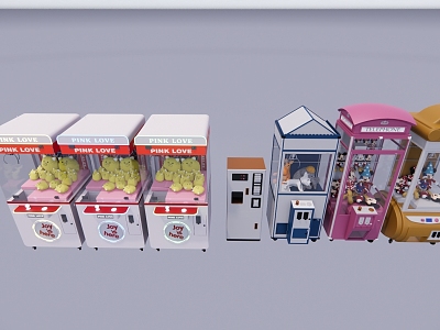 Video game city game equipment model