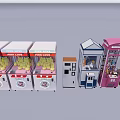 Electric Toys Claw Machines in Various Colors with Prize Display and Different Designs