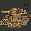 Modern Tank Sci-fi Tank Cartoon Tank Sci-fi Vehicle Sci-fi Chariot 3d model