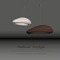 Medieval Droplight With Vintage Design Two Toned Shades For Interior Lighting 3d model