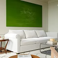 Bright Cream Style Living And Dining Room With Abundant Natural Light And Comfortable Soft Furnishings