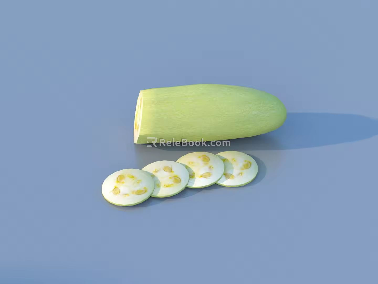 Cucurbit Melon Vegetables 3d model