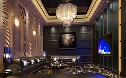 KTV private rooms 3d model