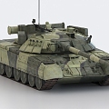 Russian Tank T80U Main Battle Tank 3d model