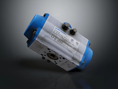 Practical Blue Silver Daily Use Electrical Appliance With Sturdy Casing And Metal Screws Details 3d model