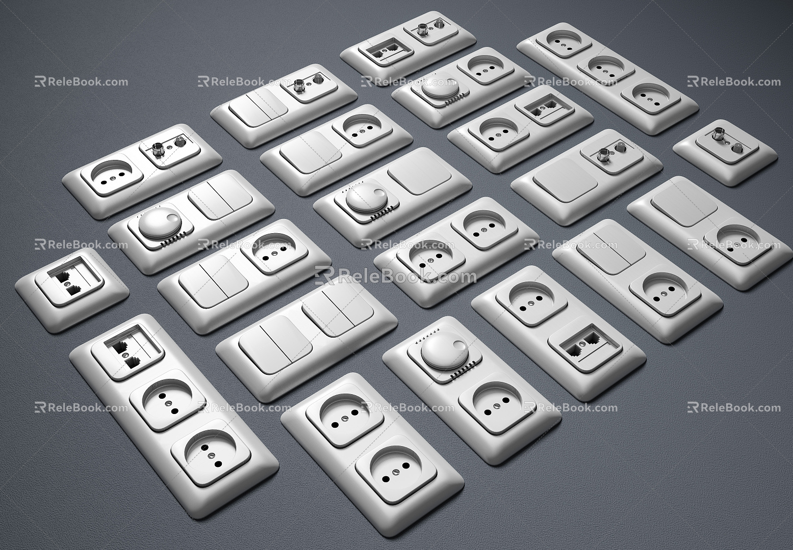 Modern socket switch socket model