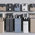 Various Colored Tabletop And Floor Standing Water Dispensers As Daily Use Appliances