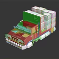 Green And White Truck Model Featuring Open Cargo Bed A3 H7 Markings And COAST Lettering