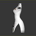 White Cheongsam with Plum Blossom and Crane Patterns Short Sleeves and Mandarin Collar Design