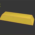Shiny Golden Gold Bar With Smooth Surface And Reflective Finish On Dark Background