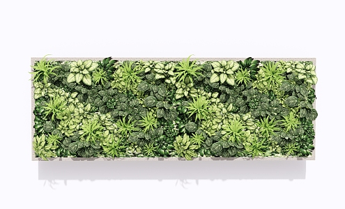 Modern Plant Wall Green Plant Landscape Combination 3d model