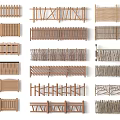Various Types of Fences Featuring Wooden Bamboo and Different Design Styles